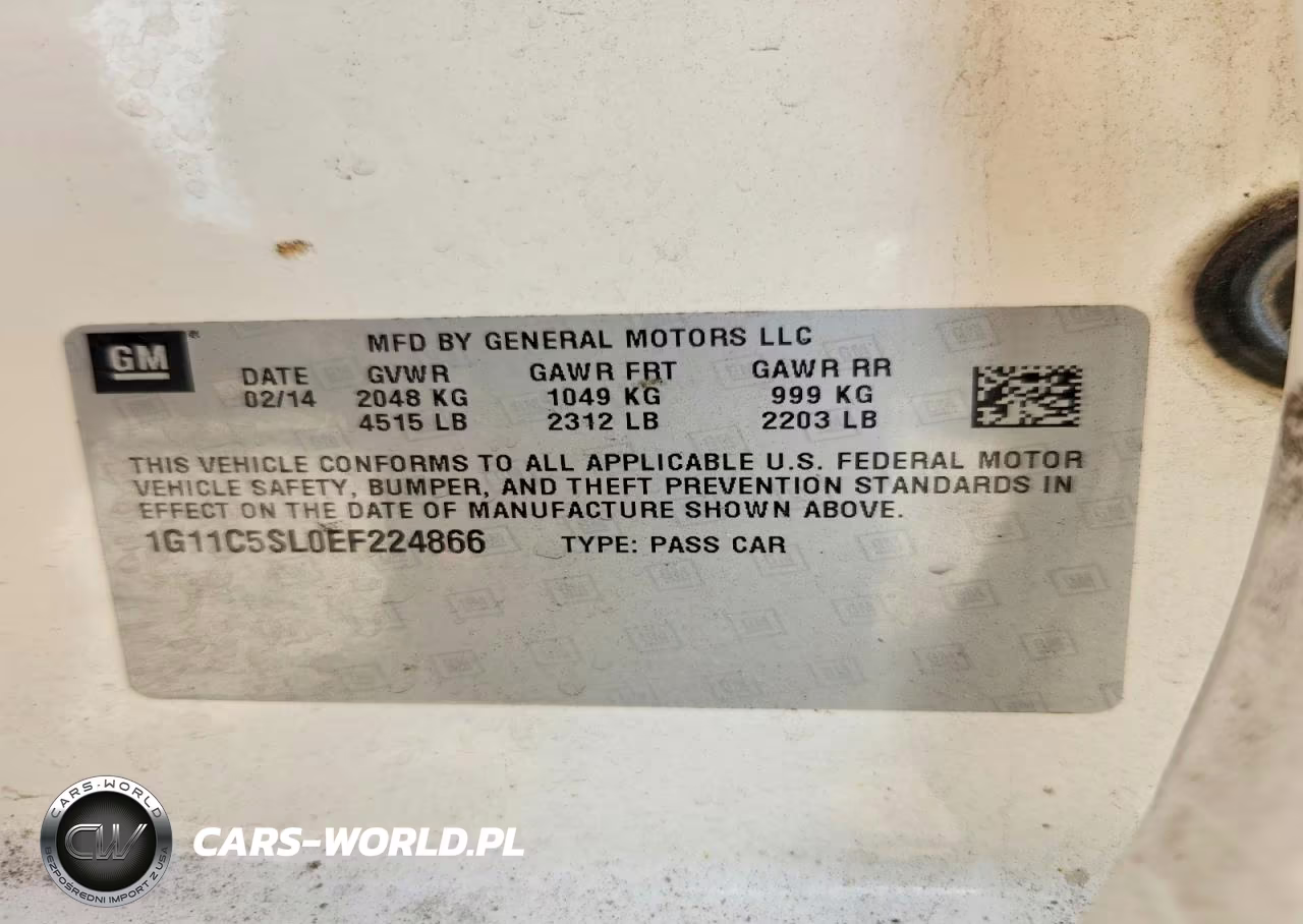 2014 Chevrolet Malibu 1Lt VIN:1G11C5SL0EF224866 - 12