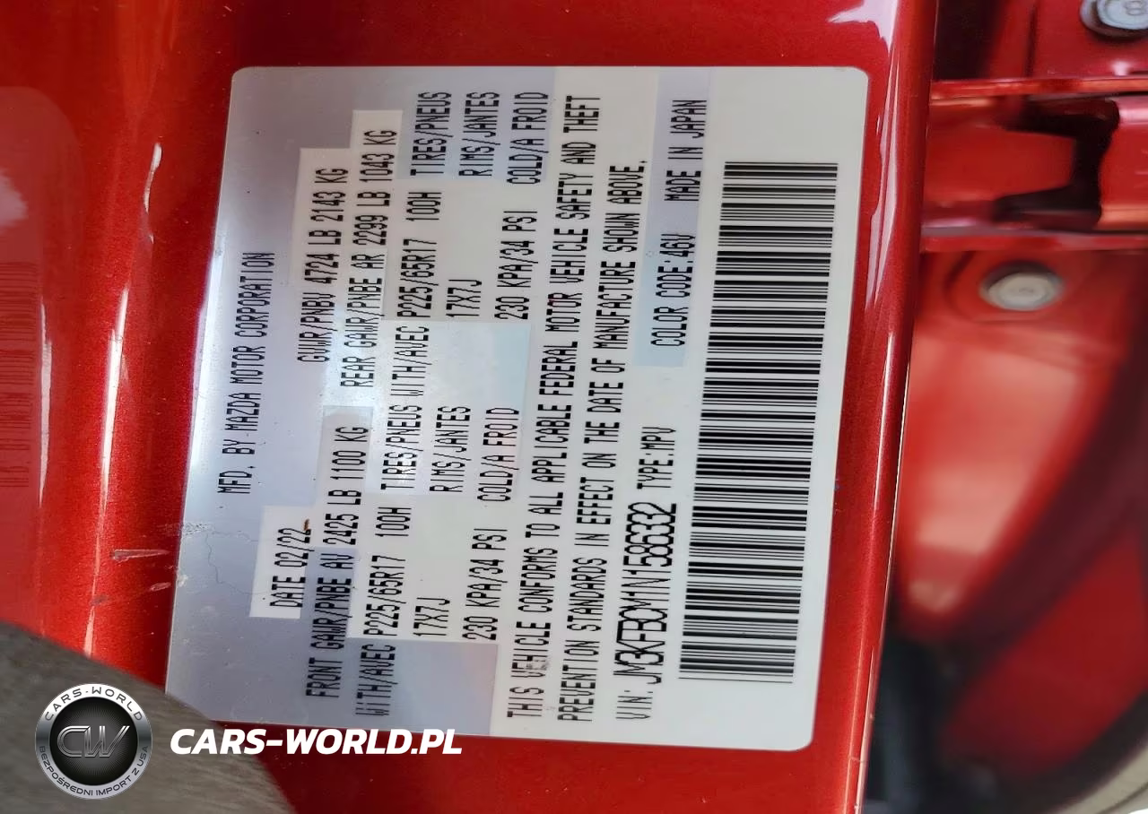2022 Mazda Cx-5 Preferred VIN:JM3KFBCM1N1586332 - 12