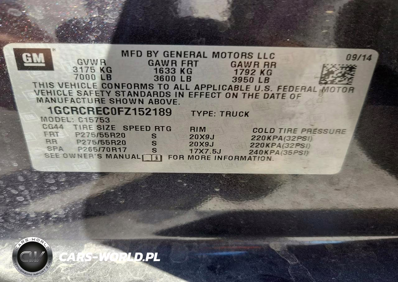 2015 Chevrolet Silverado C1500 Lt VIN:1GCRCREC0FZ152189 - 13