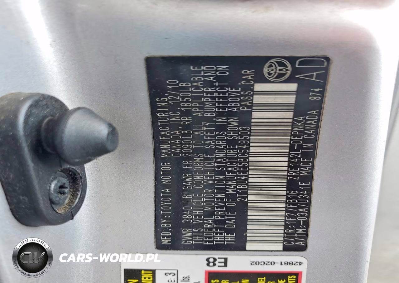 2011 Toyota Corolla Le VIN:2T1BU4EE5BC549503 - 12