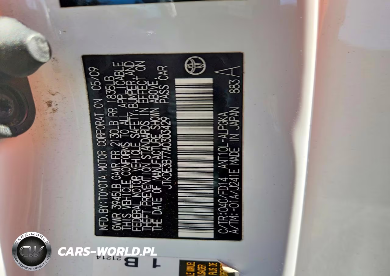 2010 Scion Tc Base VIN:JTKDE3B77A0303429 - 12