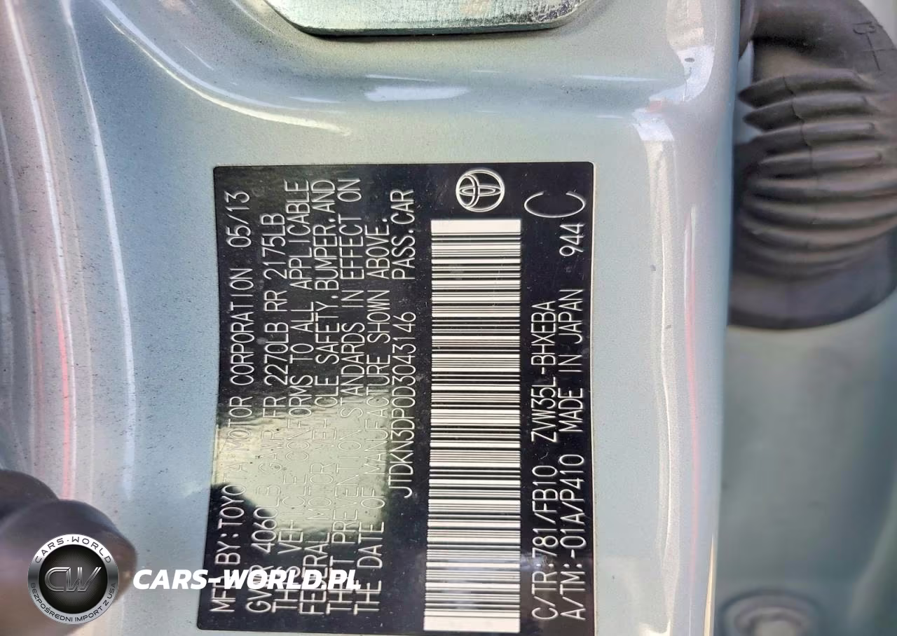 2013 Toyota Prius VIN:JTDKN3DP0D3043146 - 12