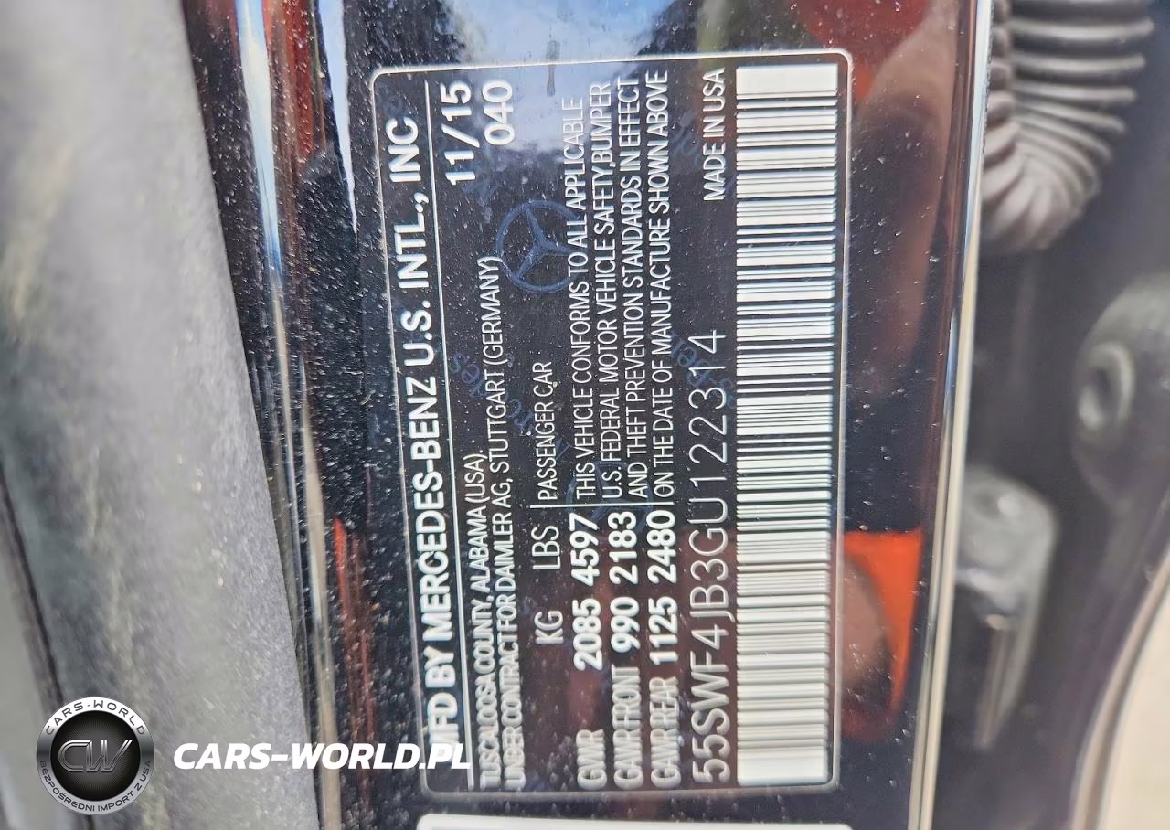 2016 Mercedes-Benz C 300 VIN:55SWF4JB3GU122314 - 12
