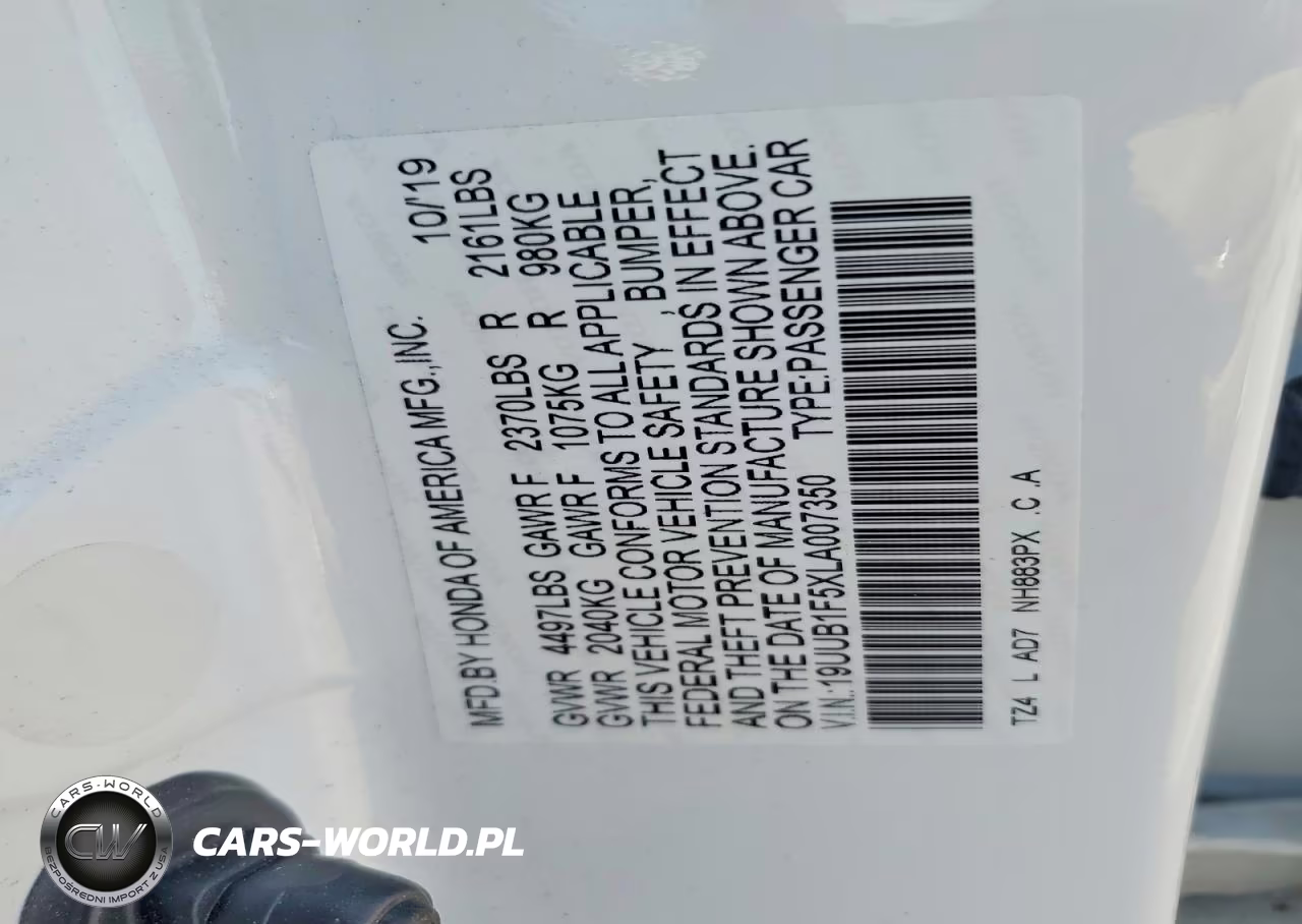 2020 Acura Tlx Technology VIN:19UUB1F5XLA007350 - 13