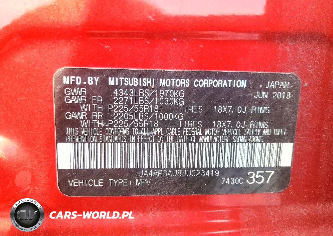 2018 Mitsubishi Outlander Sport Es VIN:JA4AP3AU8JU023419 - 13