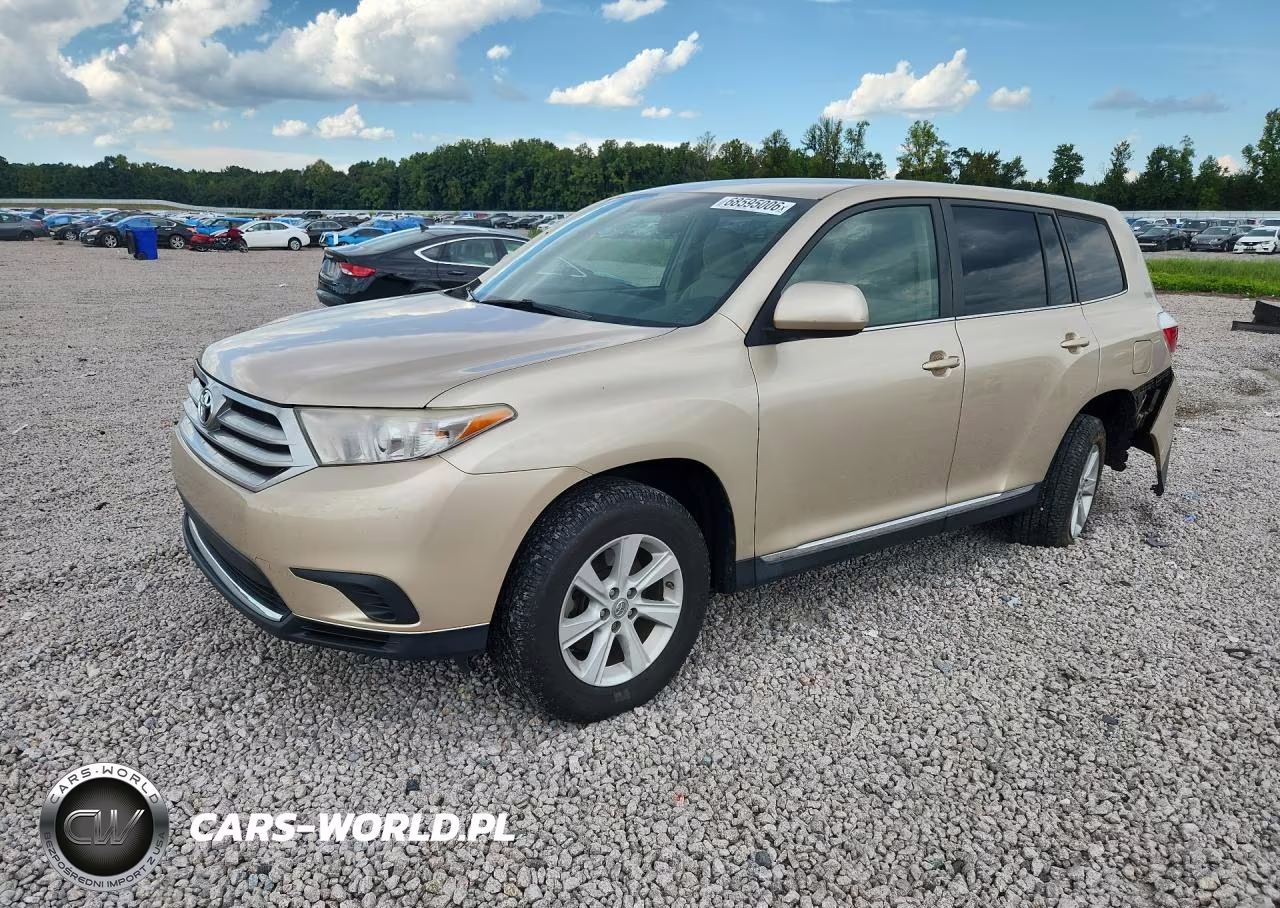 2013 Toyota Highlander Base VIN:5TDZA3EHXDS038827 - 1