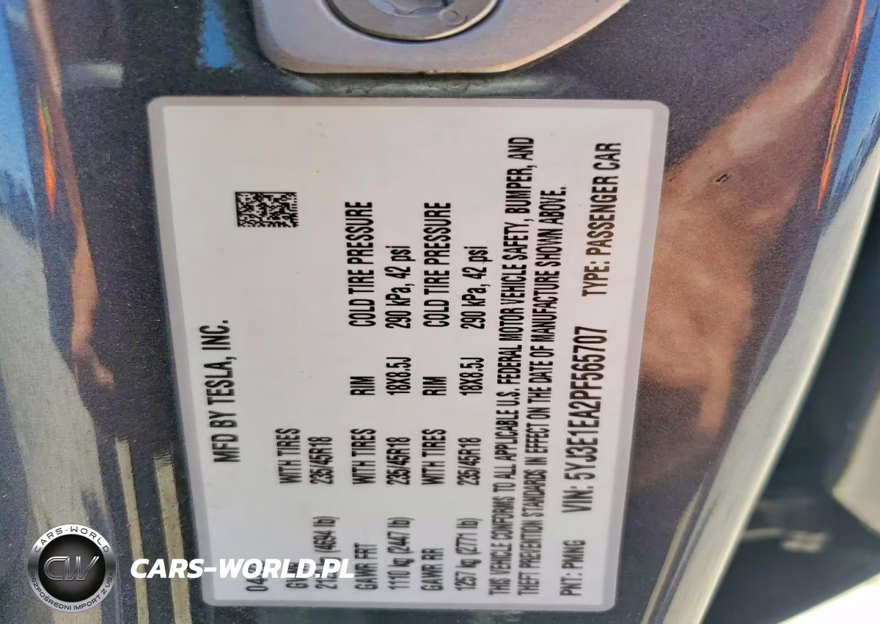 2023 Tesla Model 3 VIN:5YJ3E1EA2PF565707 - 13