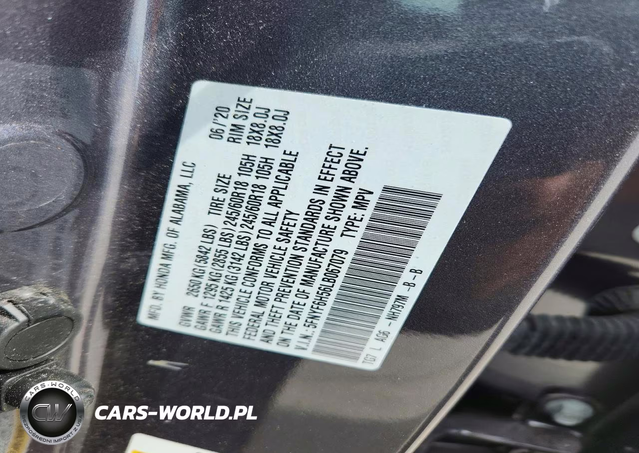 2020 Honda Pilot Exl VIN:5FNYF6H56LB067079 - 14