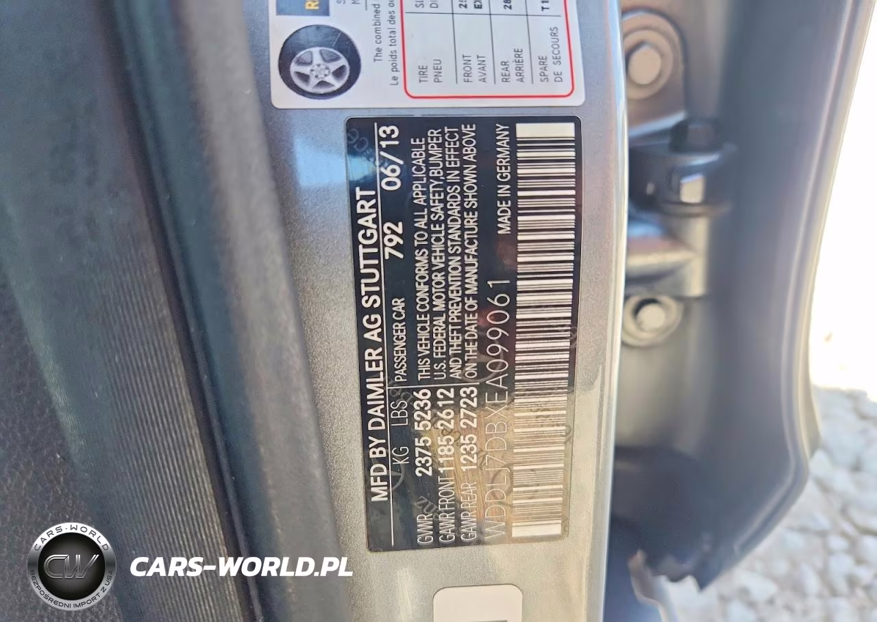 2014 Mercedes-Benz Cls 550 VIN:WDDLJ7DBXEA099061 - 12