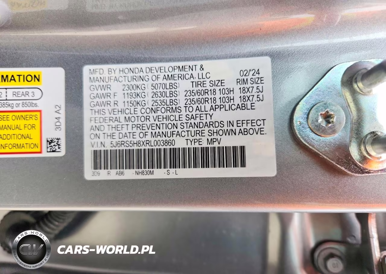 2024 Honda Cr-V Sport-L VIN:5J6RS5H8XRL003860 - 13