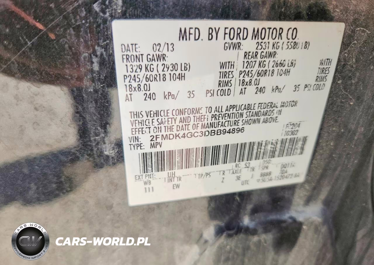 2013 Ford Edge Se VIN:2FMDK4GC3DBB94896 - 13