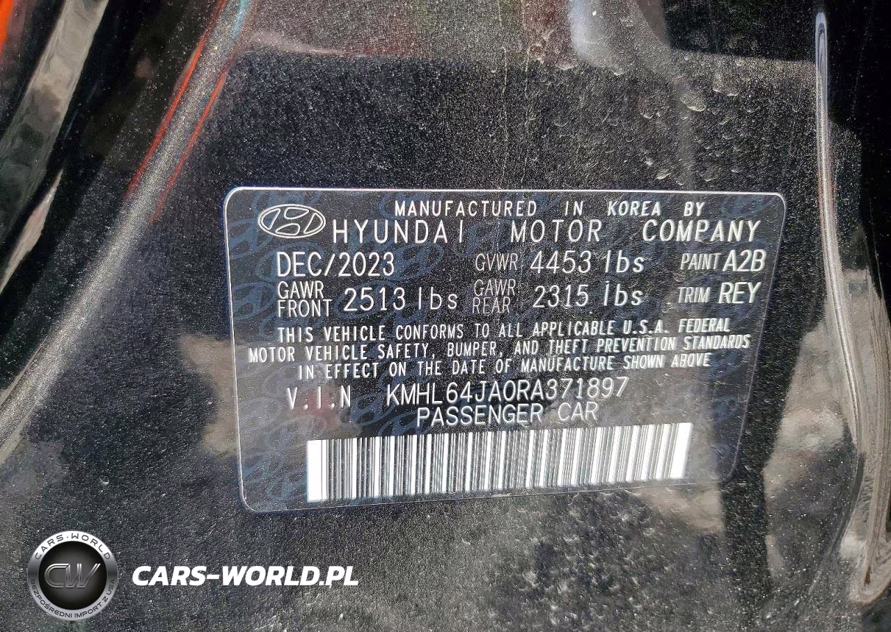 2024 Hyundai Sonata Sel VIN:KMHL64JA0RA371897 - 13
