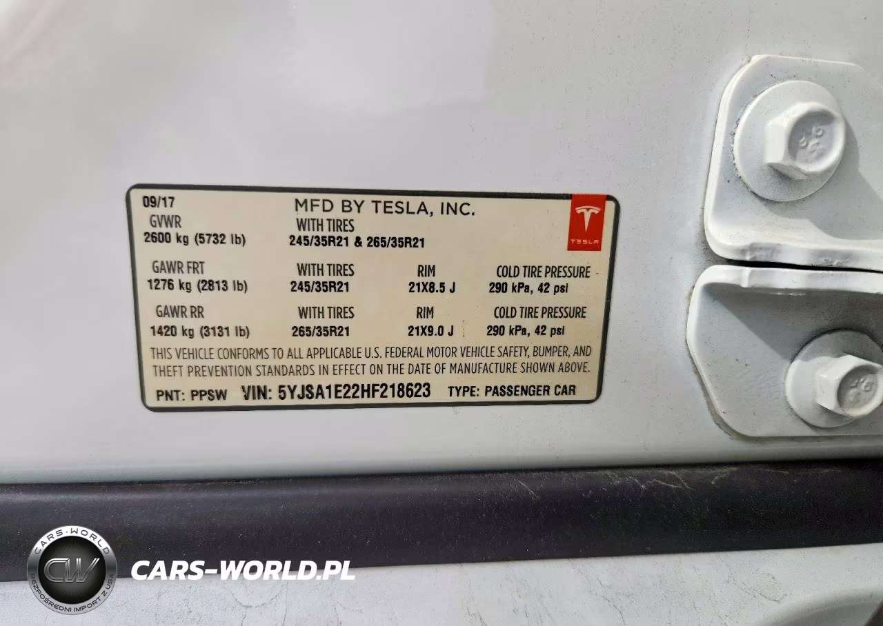 2017 Tesla Model S VIN:5YJSA1E22HF218623 - 12