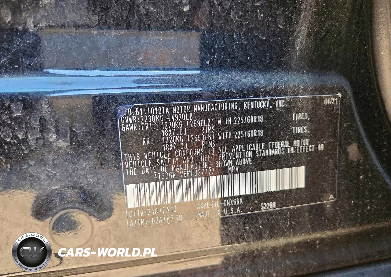 2021 Toyota Rav4 Limited VIN:4T3D6RFV8MU037127 - 12