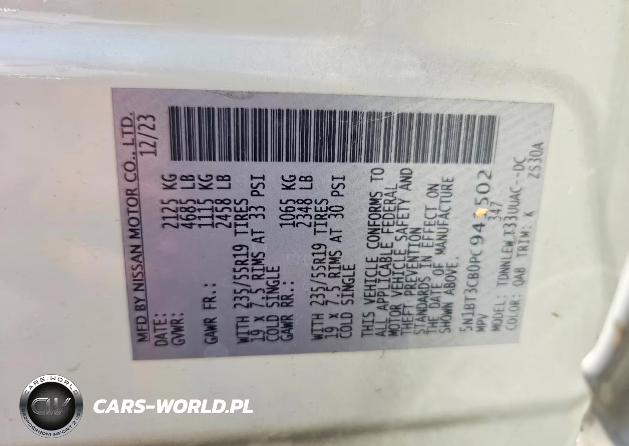2023 Nissan Rogue Sl VIN:5N1BT3CB0PC941502 - 13