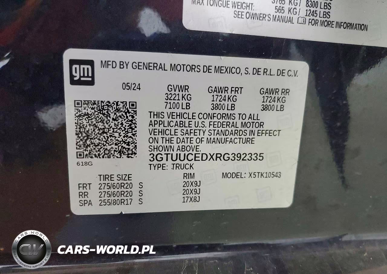 2024 GMC Sierra K1500 Elevation VIN:3GTUUCEDXRG392335 - 13