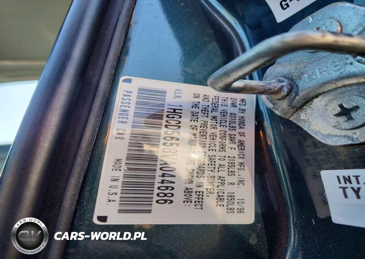 1997 Honda Accord Ex VIN:1HGCD5658VA044686 - 13