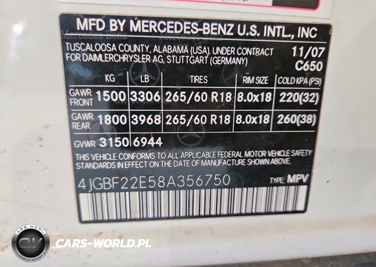 2008 Mercedes-Benz Gl 320 Cdi VIN:4JGBF22E58A356750 - 13
