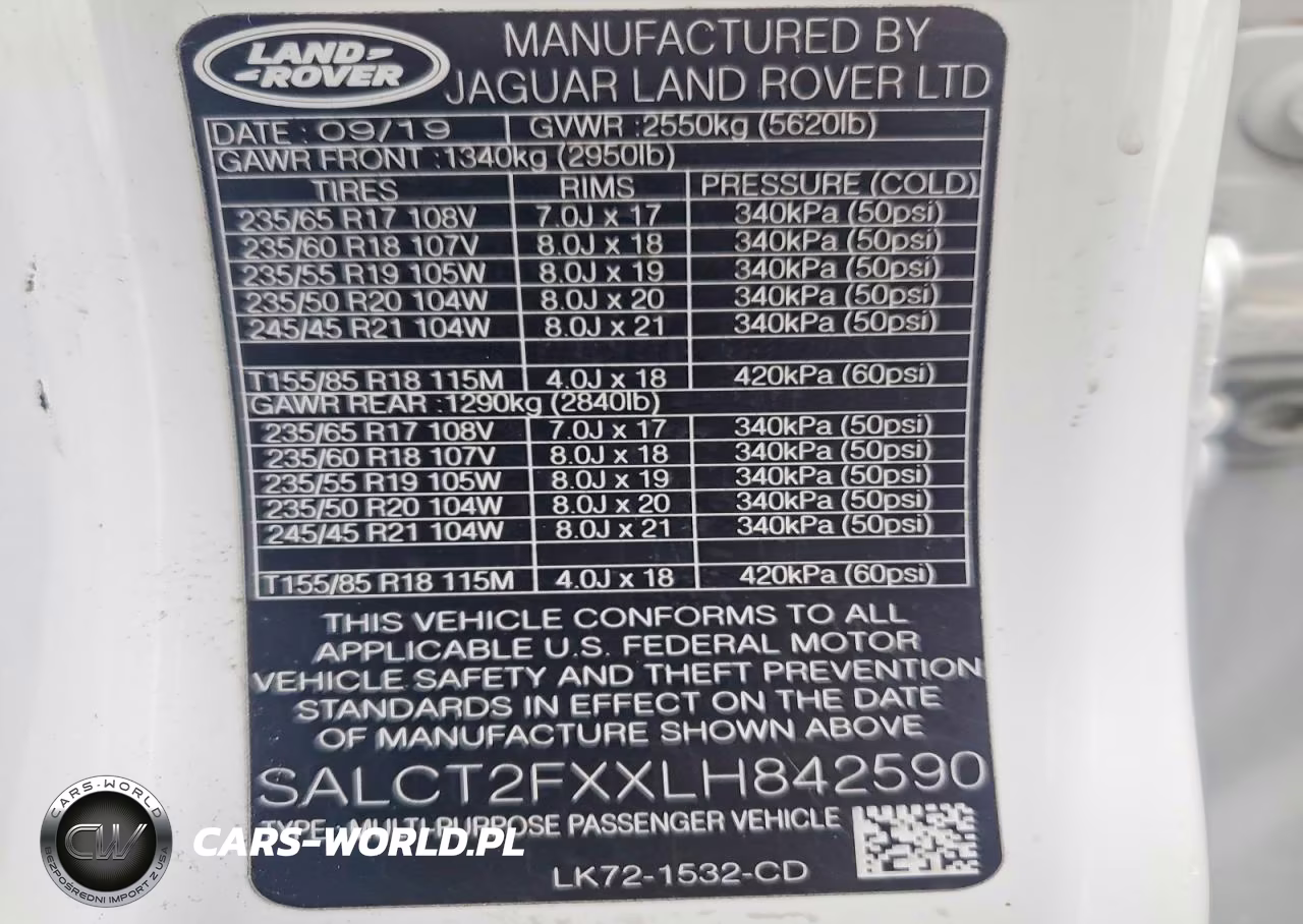 2020 Land Rover Discovery Sport S R-Dynamic VIN:SALCT2FXXLH842590 - 13