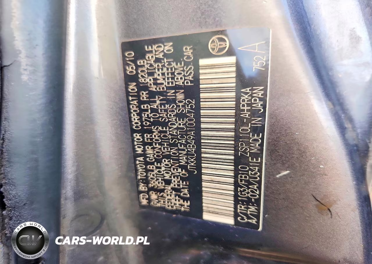 2010 Scion Xd Base VIN:JTKKU4B49A1004752 - 13