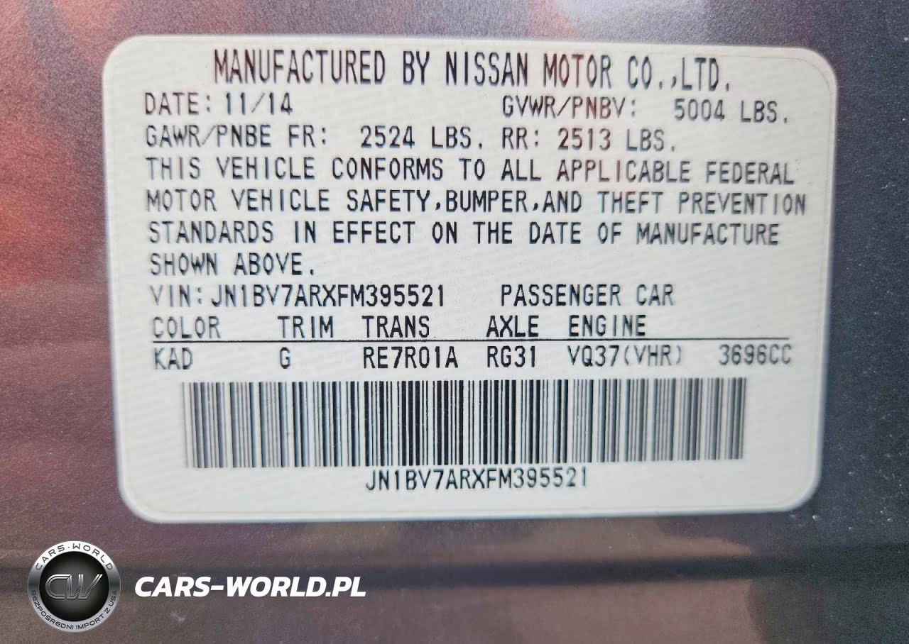 2015 Infiniti Q50 Premium VIN:JN1BV7ARXFM395521 - 12