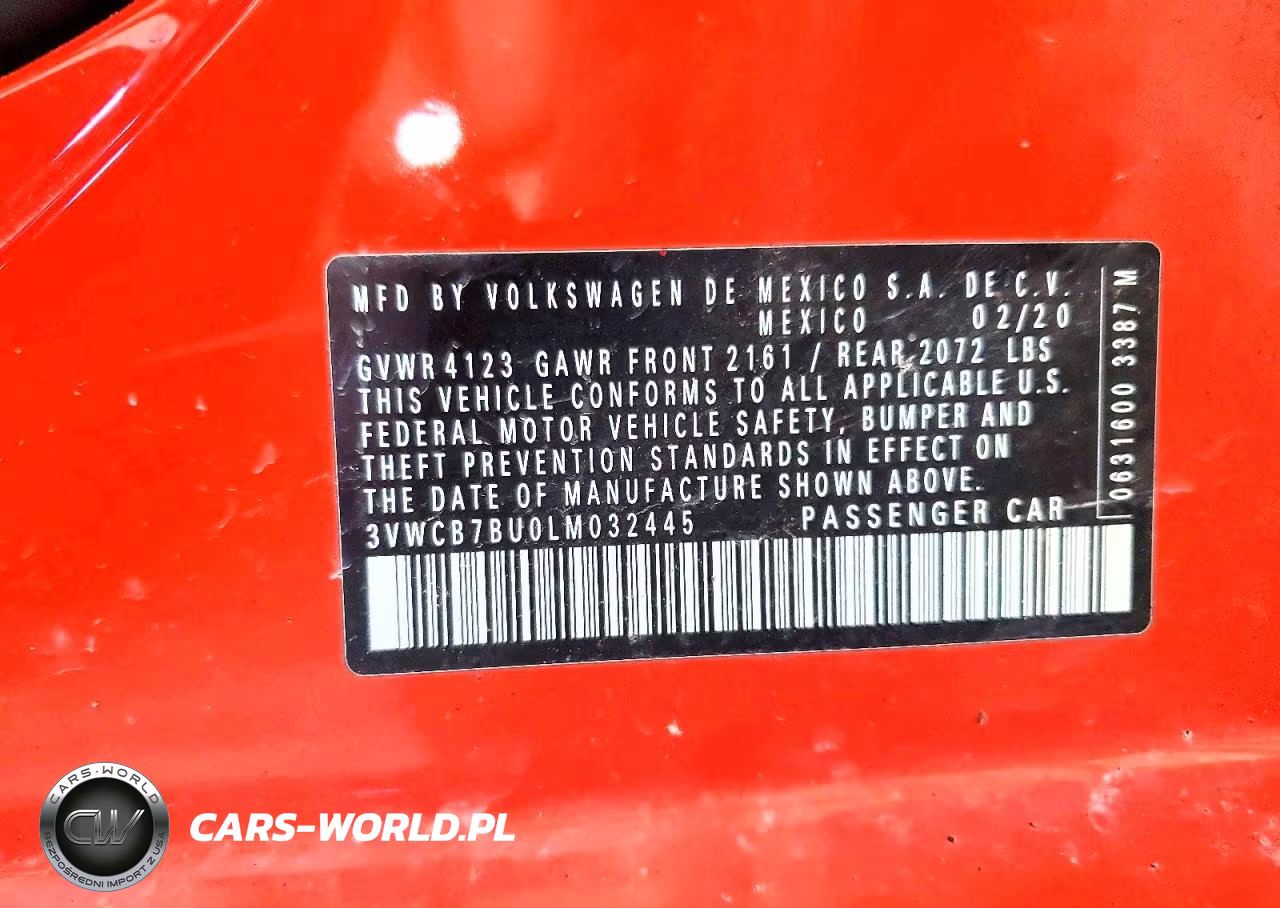 2020 Volkswagen Jetta S VIN:3VWCB7BU0LM032445 - 12