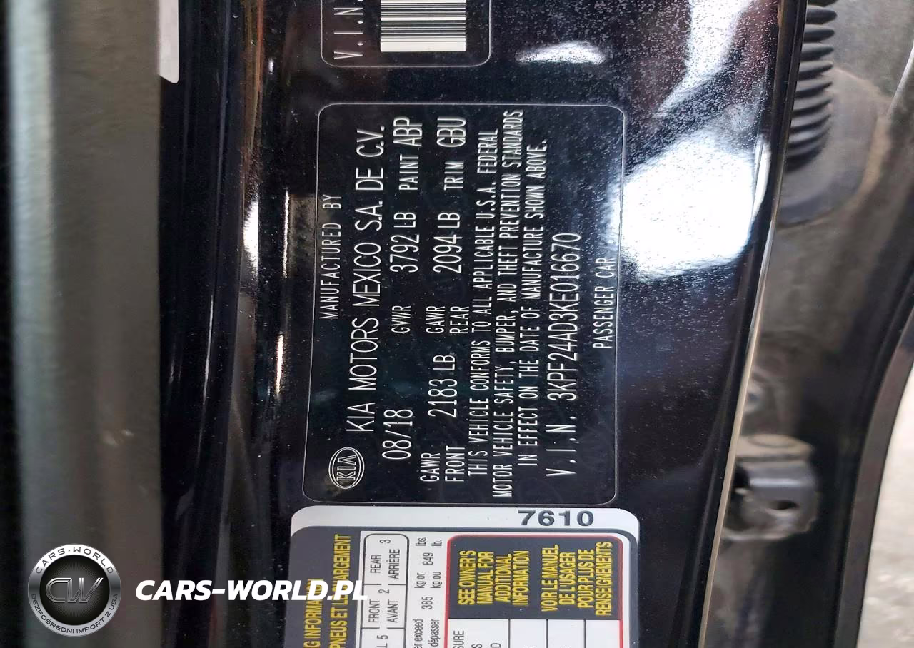 2019 Kia Forte Lxs VIN:3KPF24AD3KE016670 - 13
