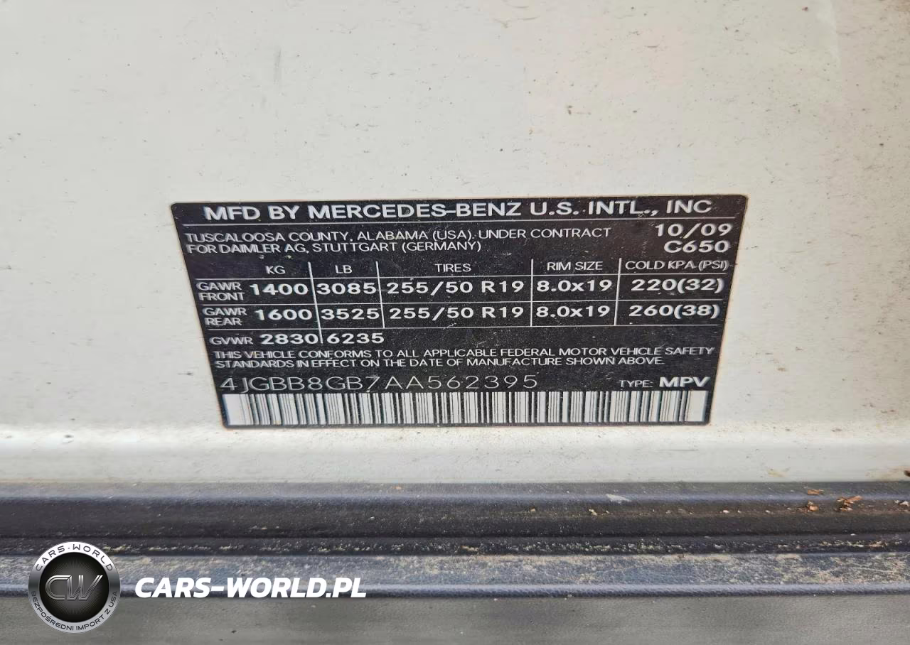 2010 Mercedes-Benz Ml 350 4Matic VIN:4JGBB8GB7AA562395 - 12