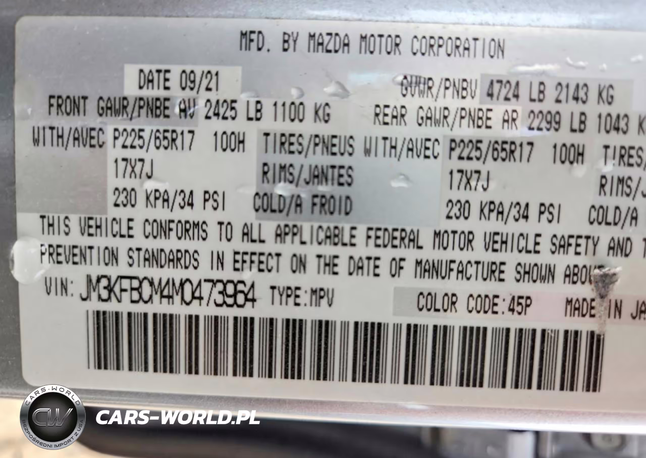 2021 Mazda Cx-5 Touring VIN:JM3KFBCM4M0473964 - 12
