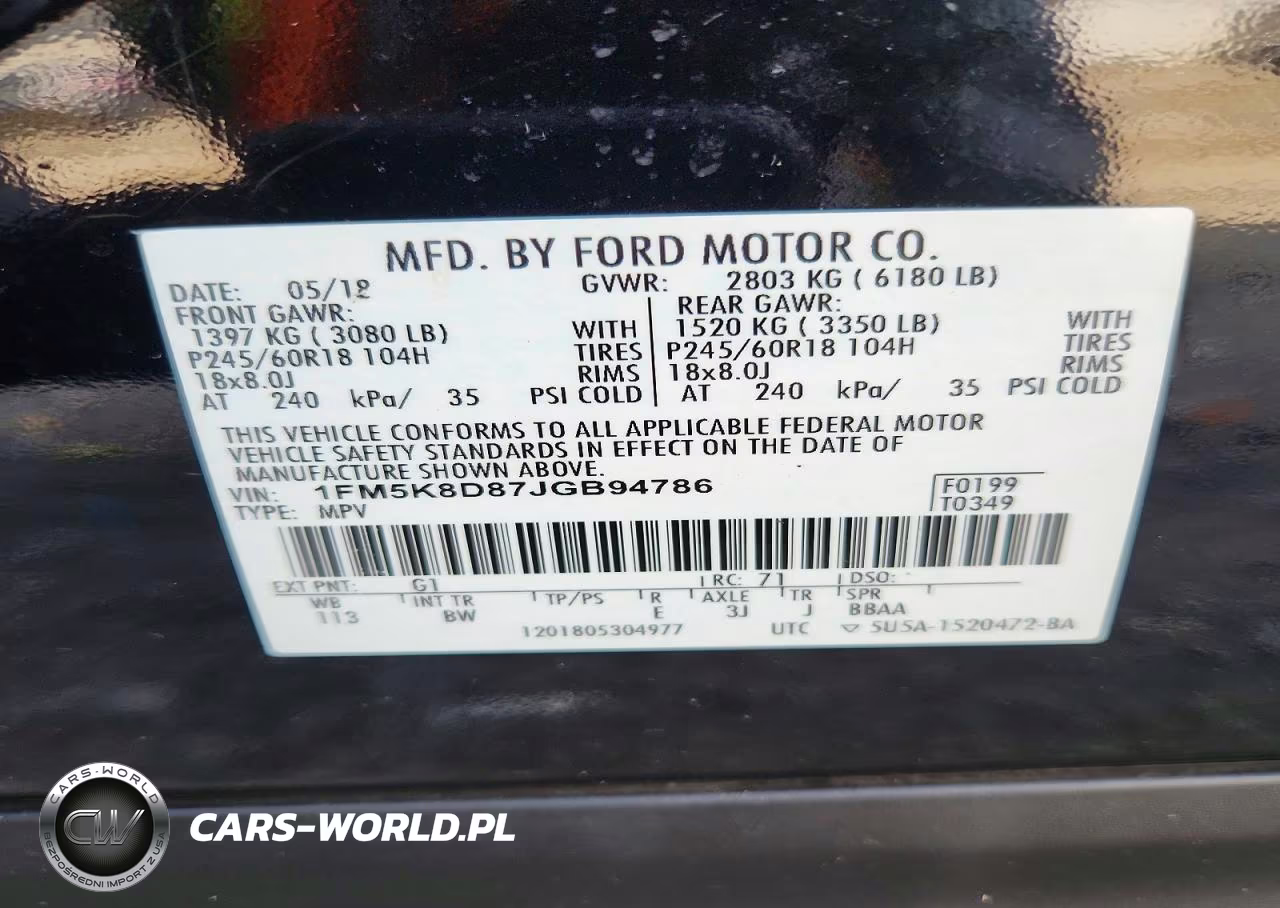 2018 Ford Explorer Xlt VIN:1FM5K8D87JGB94786 - 14