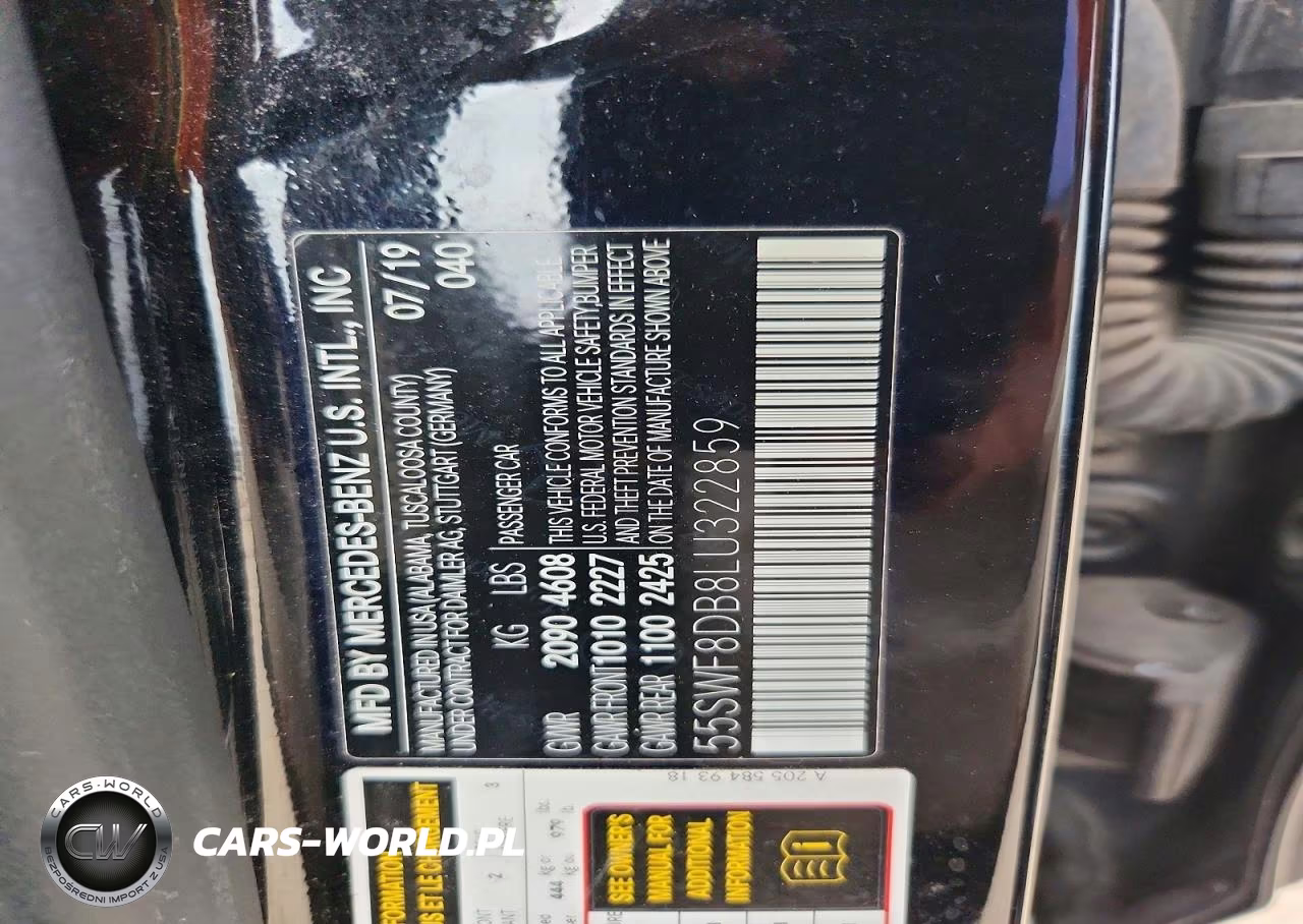 2020 Mercedes-Benz C 300 VIN:55SWF8DB8LU322859 - 13