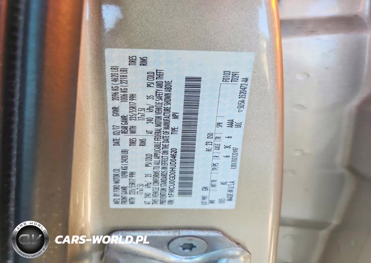 2017 Ford Escape Se VIN:1FMCU0GD0HUD04620 - 13