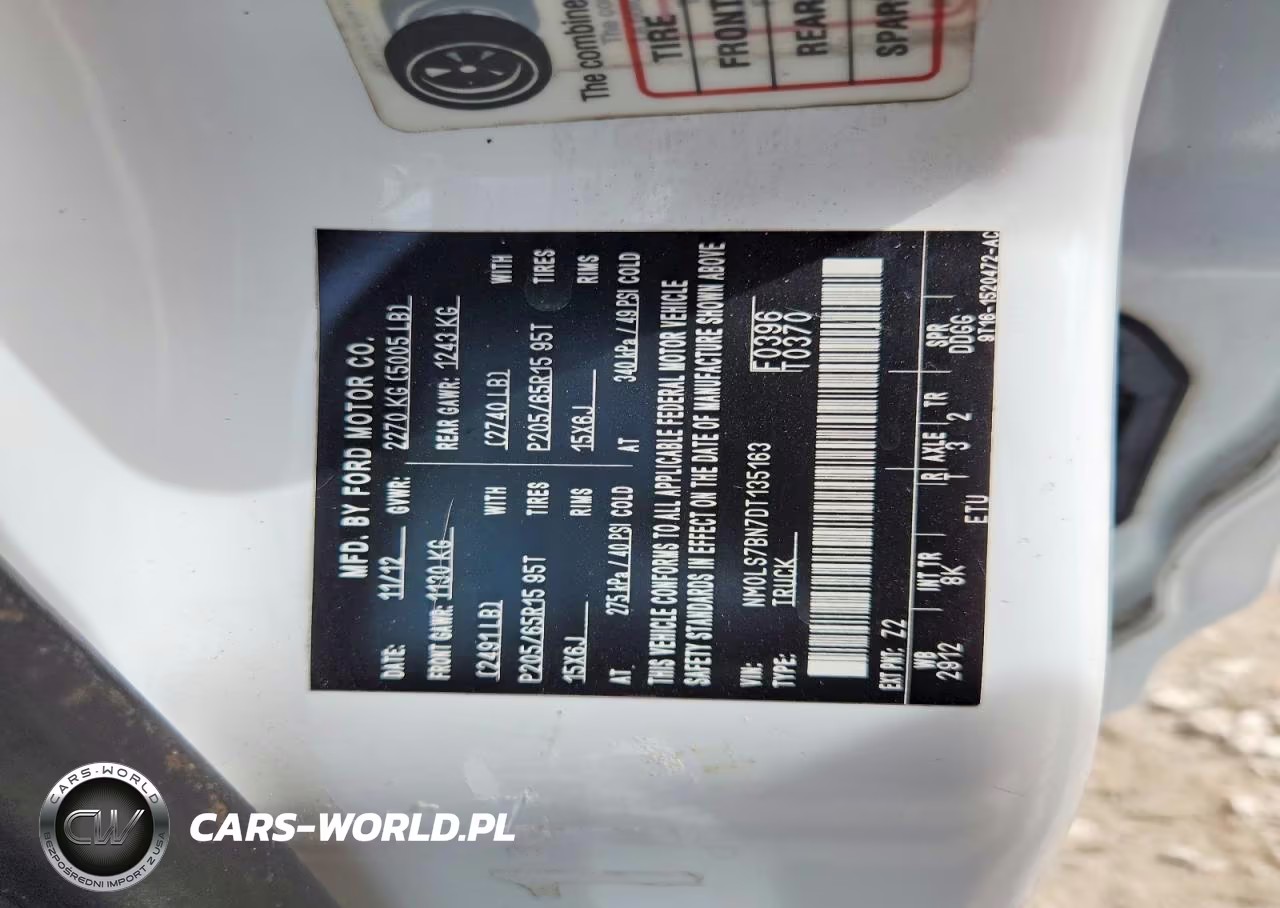 2013 Ford Transit Connect Xlt Utility - Service Van VIN:NM0LS7BN7DT135163 - 13