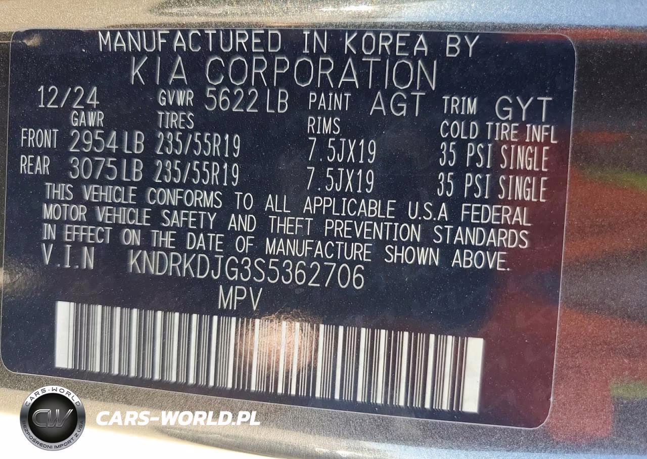 2025 Kia Sorento Sxp VIN:KNDRKDJG3S5362706 - 14