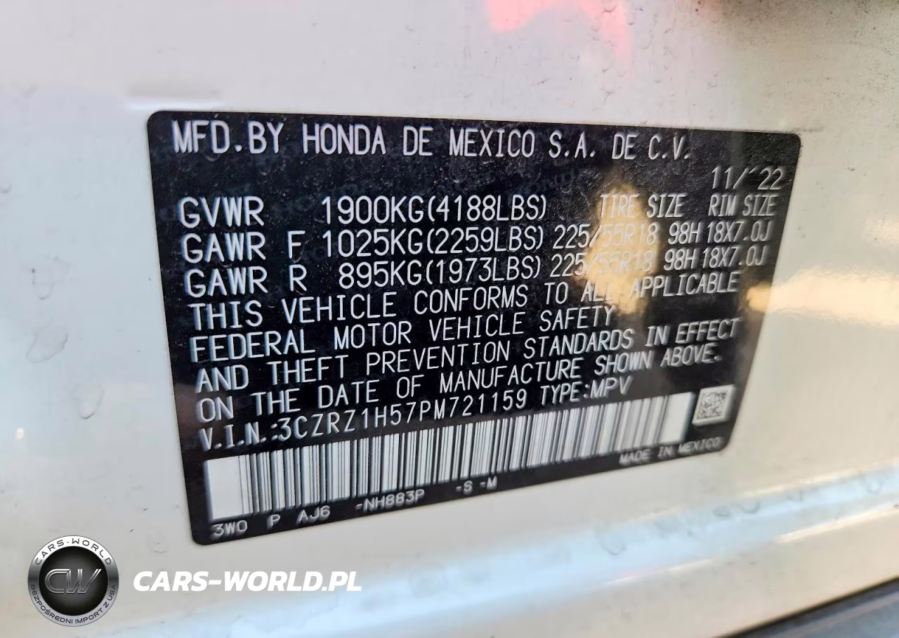 2023 Honda Hr-V Sport VIN:3CZRZ1H57PM721159 - 12