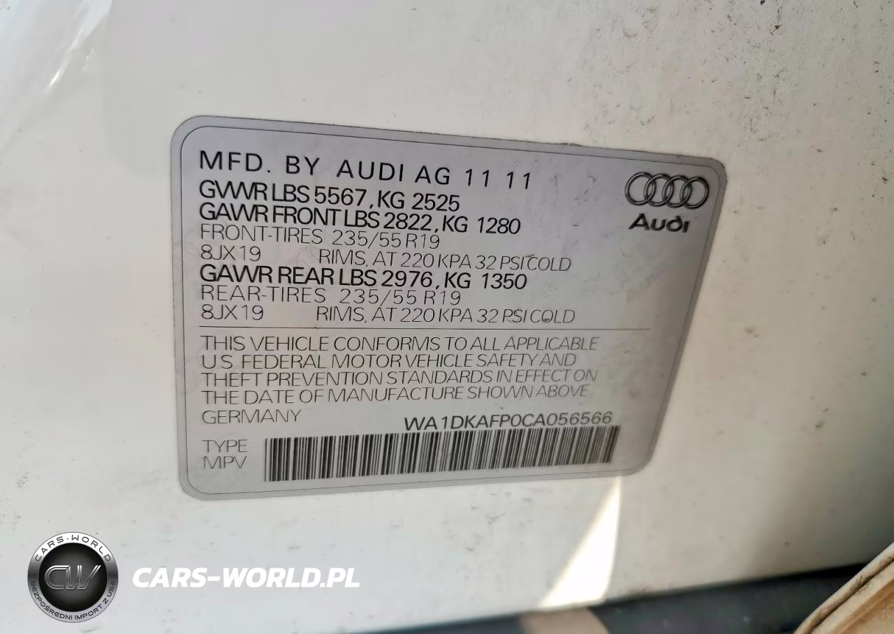 2012 Audi Q5 Premium Plus VIN:WA1DKAFP0CA056566 - 12
