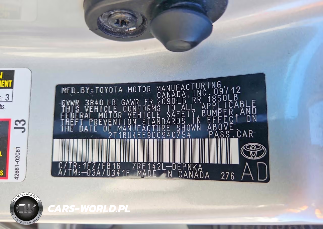 2013 Toyota Corolla Le VIN:2T1BU4EE9DC940754 - 12