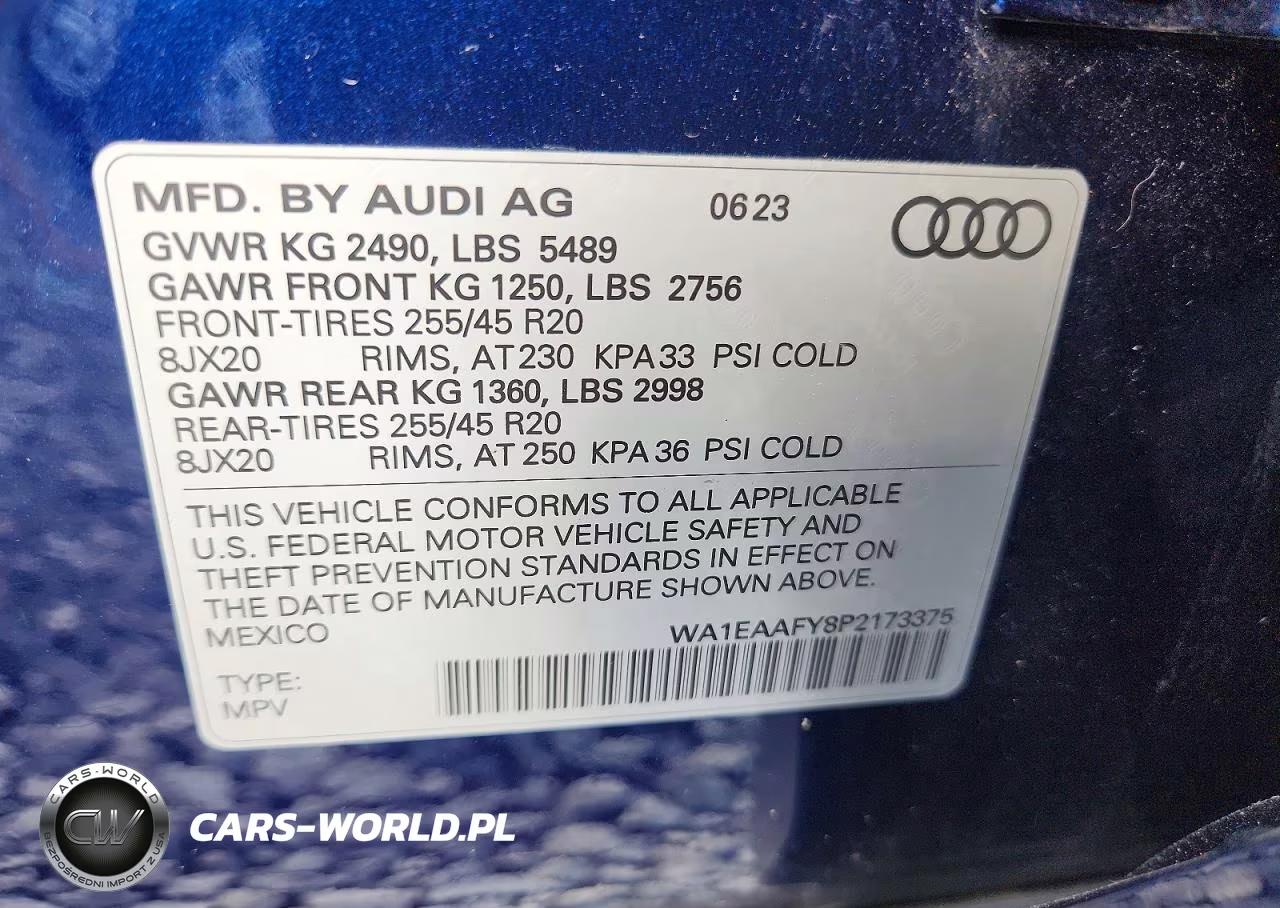 2023 Audi Q5 Premium Plus 45 VIN:WA1EAAFY8P2173375 - 14