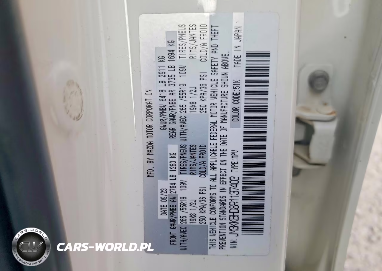 2024 Mazda Cx-90 Preferred VIN:JM3KKBHD8R1137403 - 13