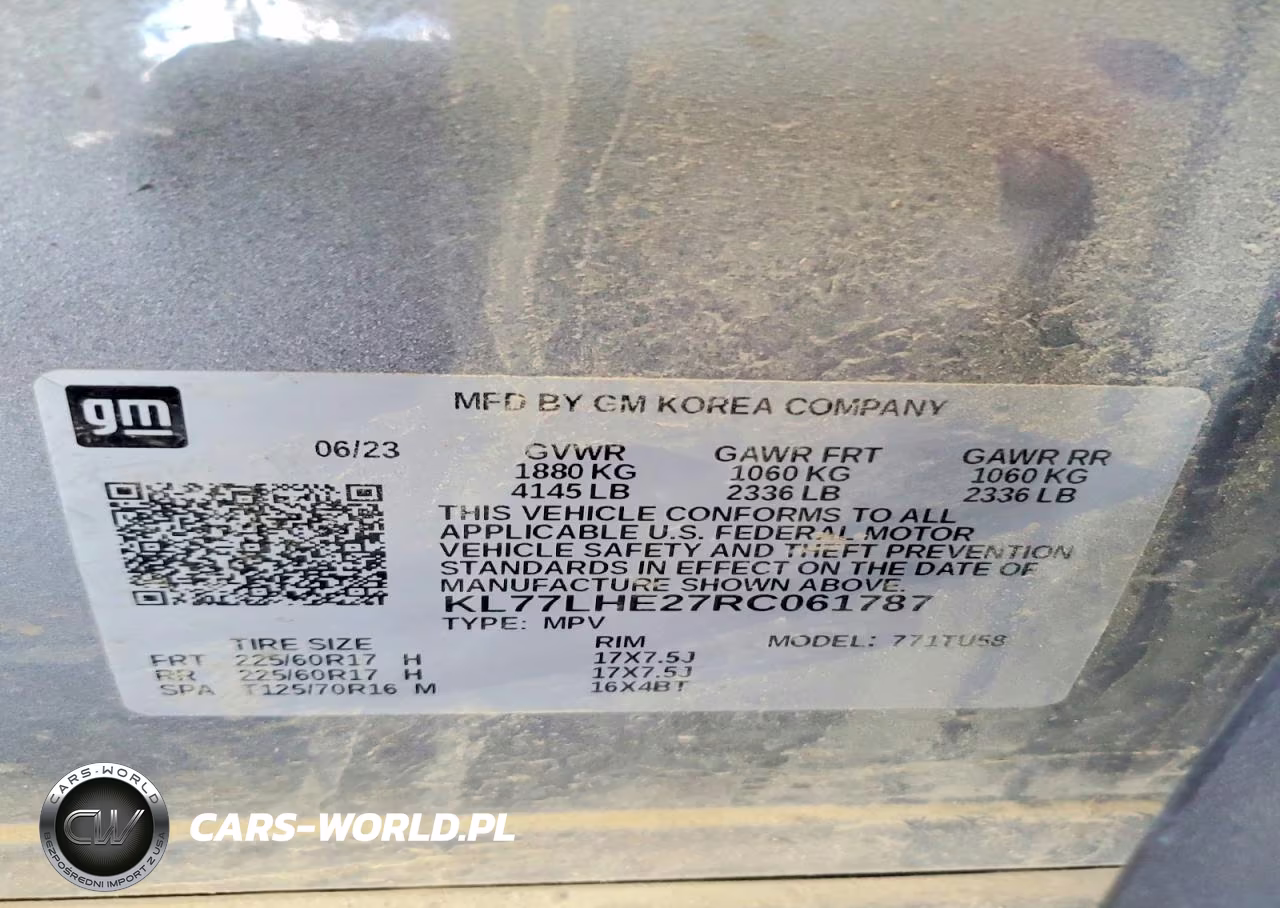 2024 Chevrolet Trax 1Lt VIN:KL77LHE27RC061787 - 13