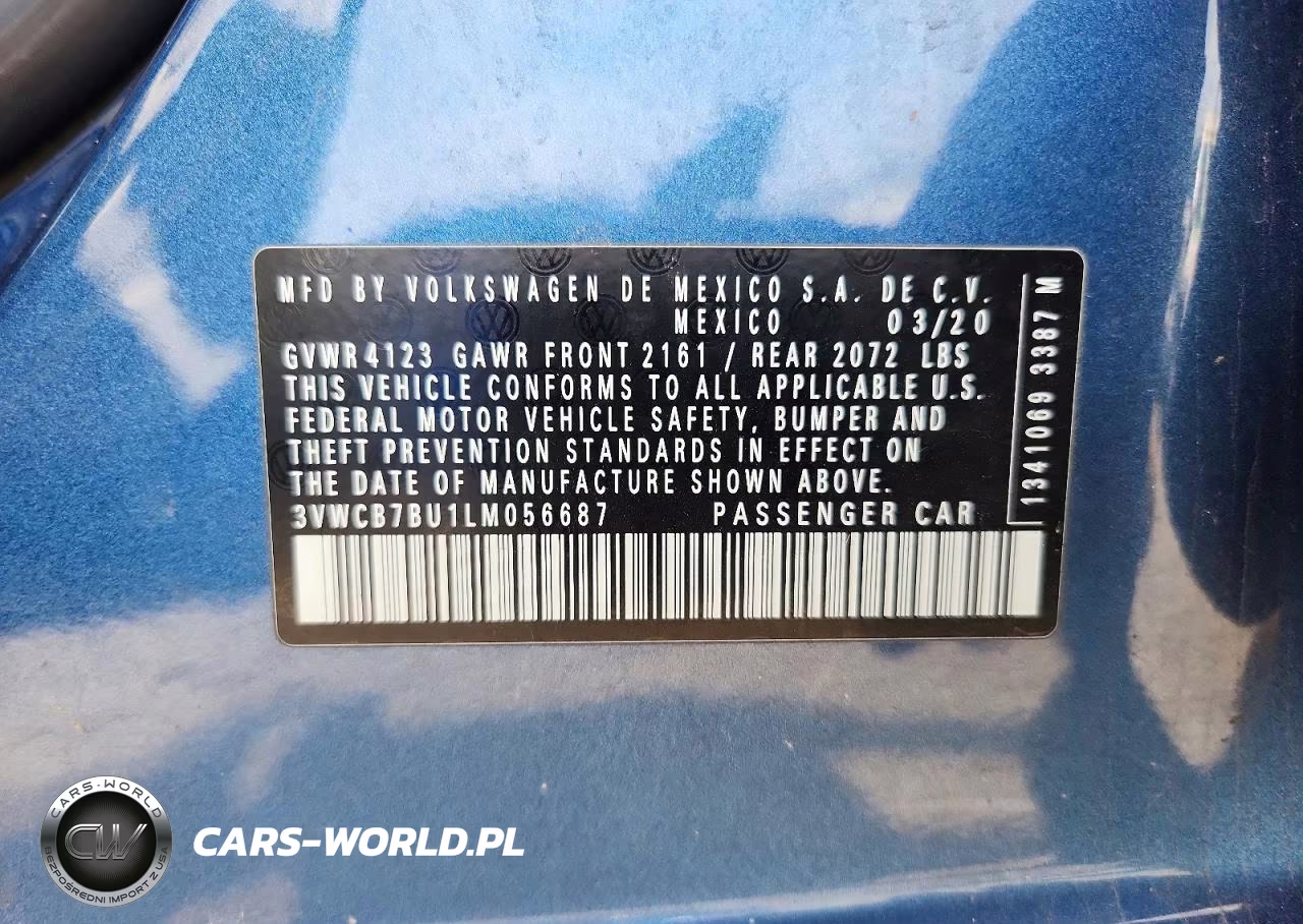 2020 Volkswagen Jetta S VIN:3VWCB7BU1LM056687 - 12