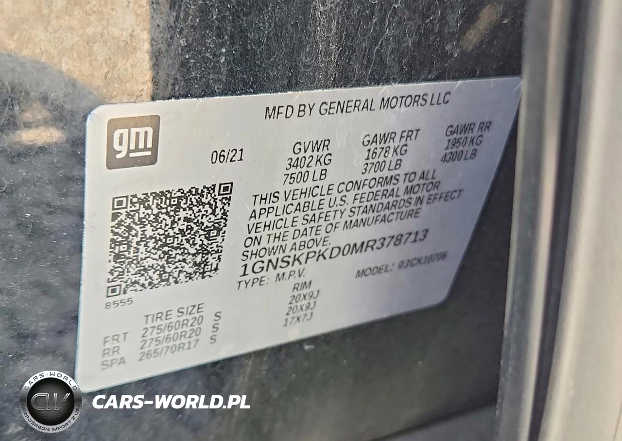 2021 Chevrolet Tahoe K1500 Z71 VIN:1GNSKPKD0MR378713 - 13