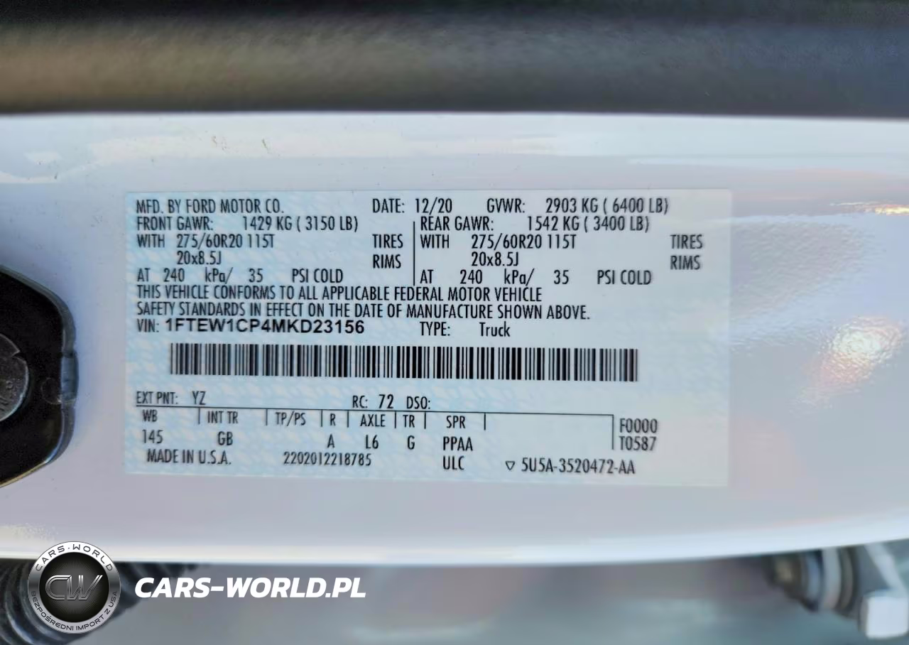 2021 Ford F150 Supercrew VIN:1FTEW1CP4MKD23156 - 13