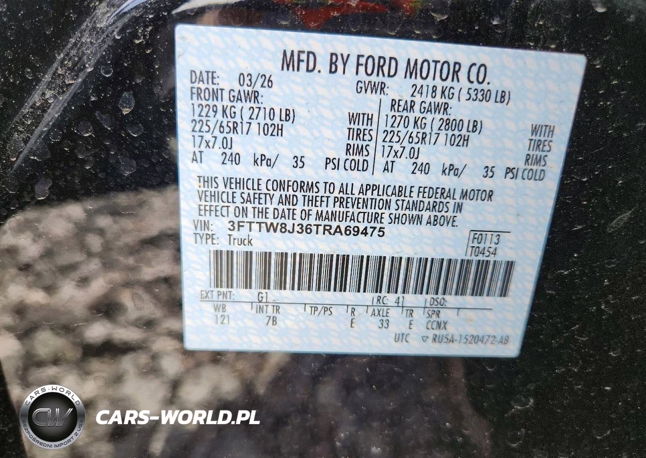 2026 Ford Maverick Xlt VIN:3FTTW8J36TRA69475 - 12