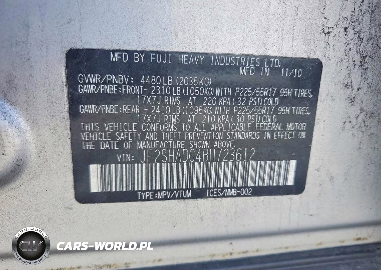 2011 Subaru Forester 2.5X Premium VIN:JF2SHADC4BH723612 - 13