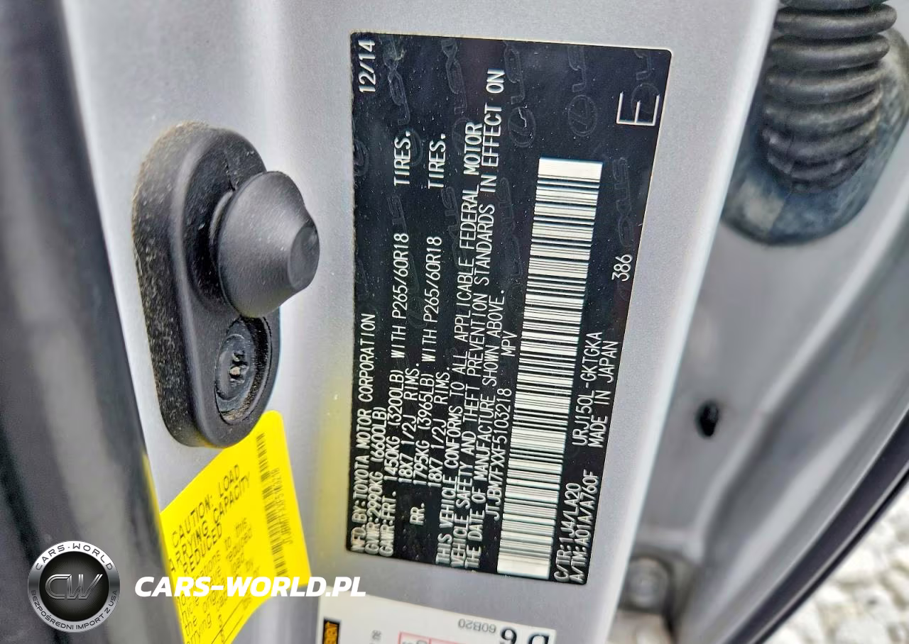 2015 Lexus Gx 460 VIN:JTJBM7FXXF5103218 - 13