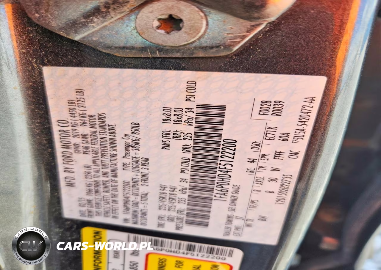 2015 Ford Fusion Se VIN:1FA6P0HD4F5122200 - 12