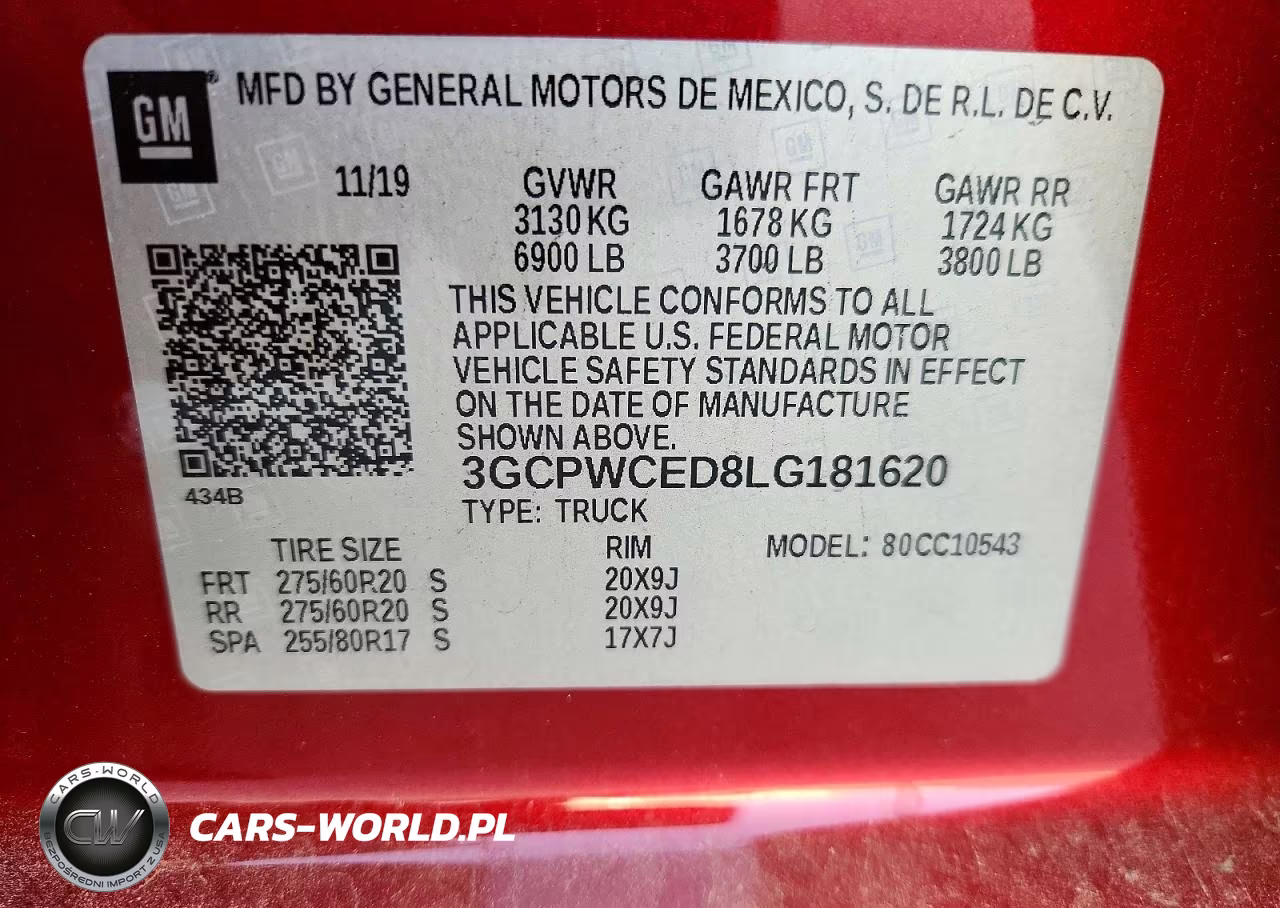 2020 Chevrolet Silverado C1500 Lt VIN:3GCPWCED8LG181620 - 13