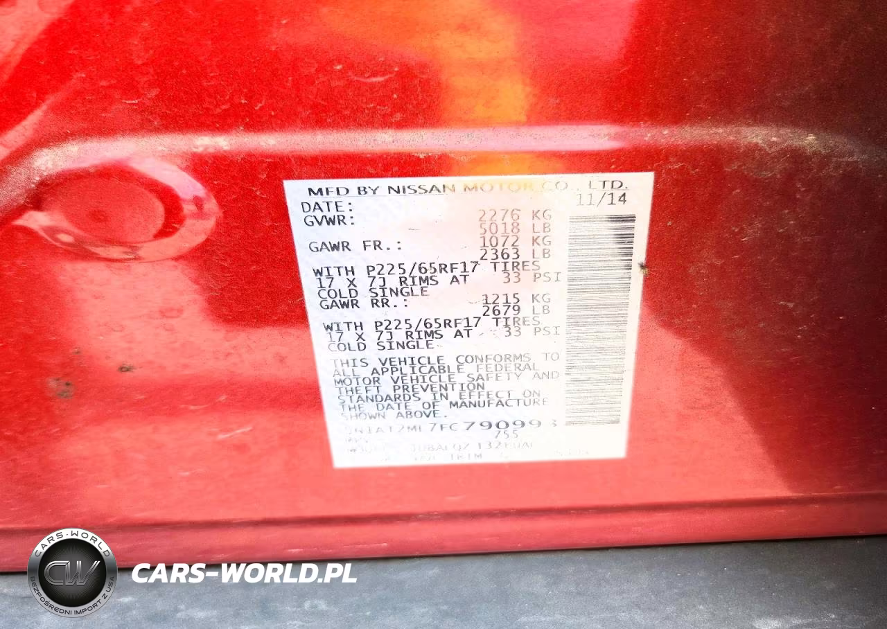 2015 Nissan Rogue Sv VIN:5N1AT2ML7FC790993 - 14