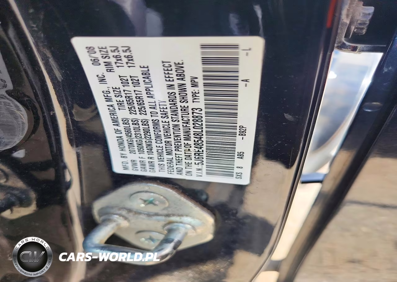 2008 Honda Cr-V Ex VIN:5J6RE48548L028873 - 13